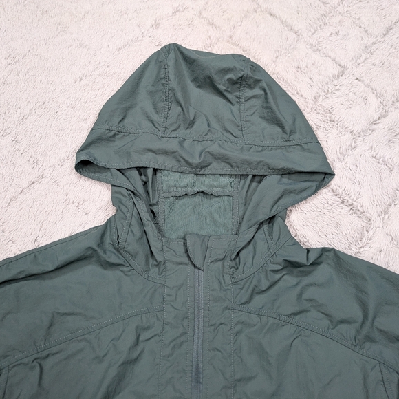 Lululemon Jacket Women's 8 Green Juniper Hood Lite Full Zip Glyde Weather - Picture 2 of 10